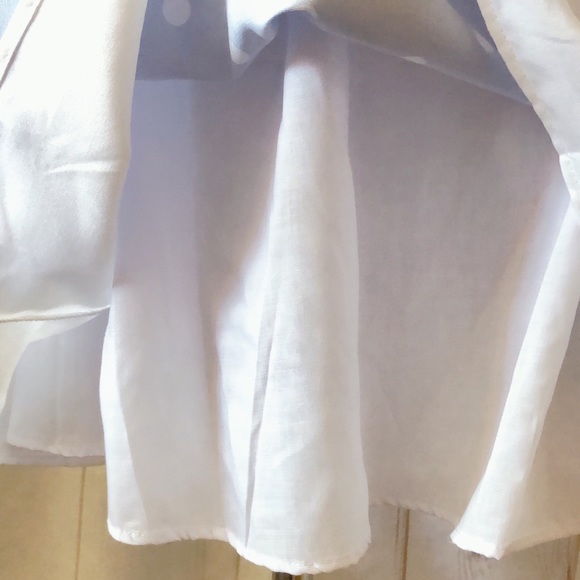 TAHARI Girls 7 Blue Polka Dot Sleeveless Fit & Flare Easter Dress - Picture 6 of 8